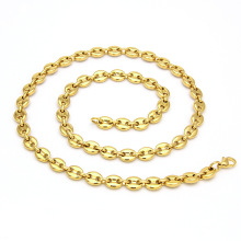 Shangjie OEM Stainless Steel Coffee Bean Vintage Necklace trendy 18k gold plated necklaces